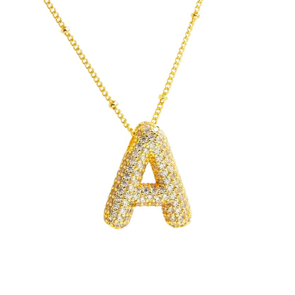 Stevige Letterketting - Goud