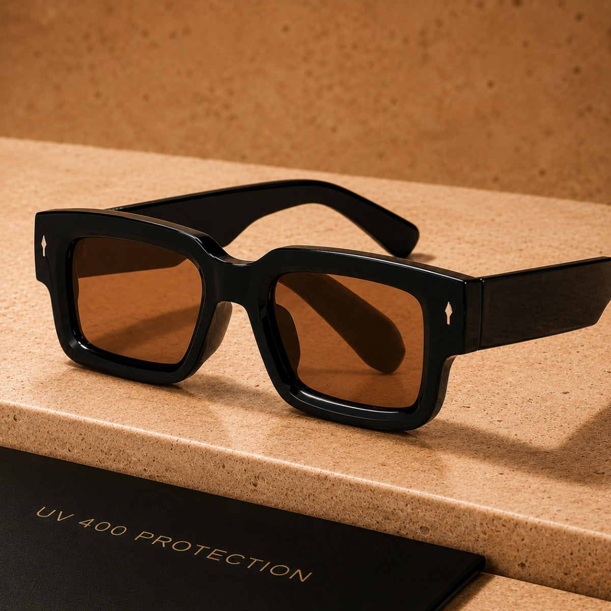 Auron Sonnenbrille - Schwarz Braun
