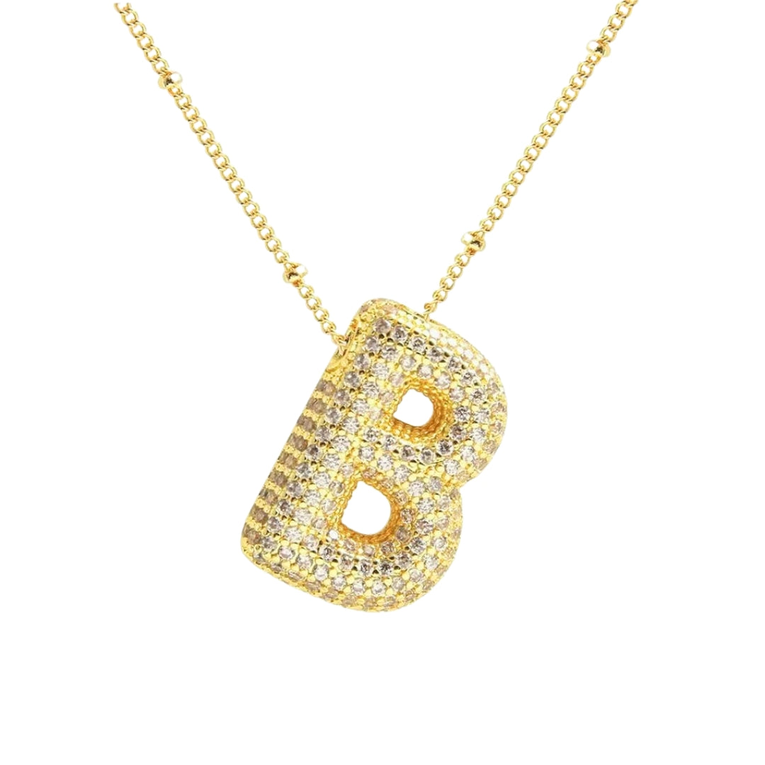 Stevige Letterketting - Goud