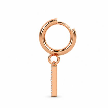 DD Creolen Diamant - Roségold