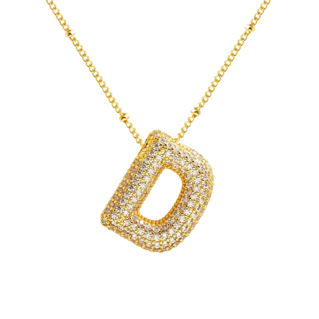 Stevige Letterketting - Goud