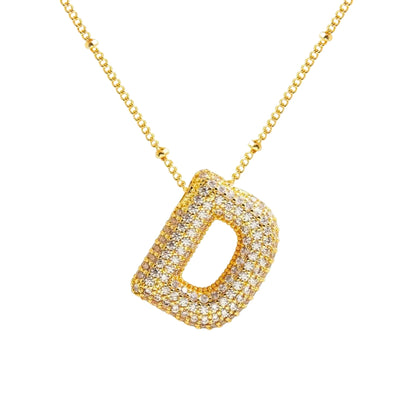 Stevige Letterketting - Goud