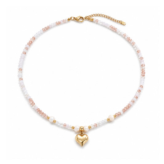 Elia Herz Perlenkette - Gold