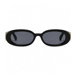 DD Sonnenbrille Oval - Schwarz Grau