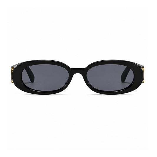 DD Sonnenbrille Oval - Schwarz Grau