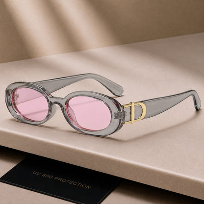 DD Sonnenbrille Oval - Grau Pink
