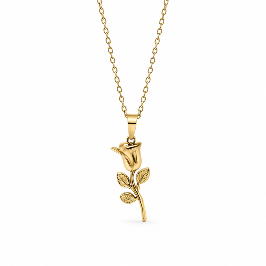 Rose Halskette - Gold