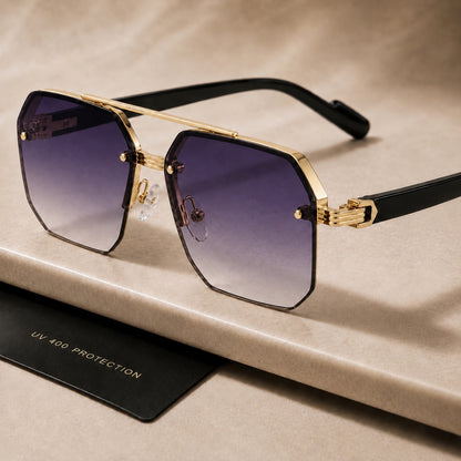 Avero Sonnenbrille - Schwarz Gold Lila