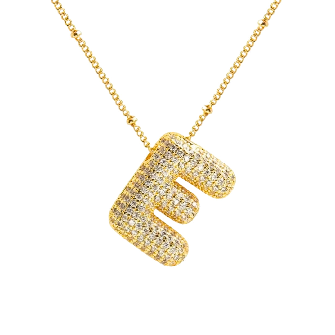 Stevige Letterketting - Goud