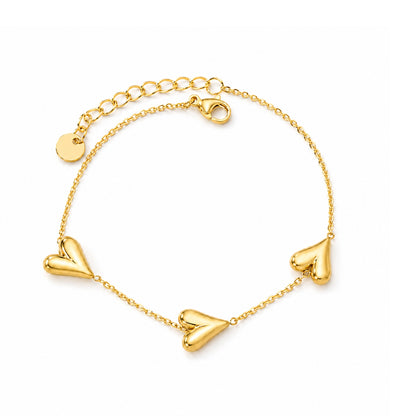 Alva Herz Armband - Gold