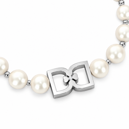 DD Perlenarmband - Silber