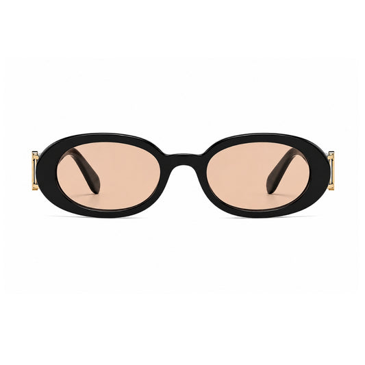 DD Sonnenbrille Oval - Schwarz Sand
