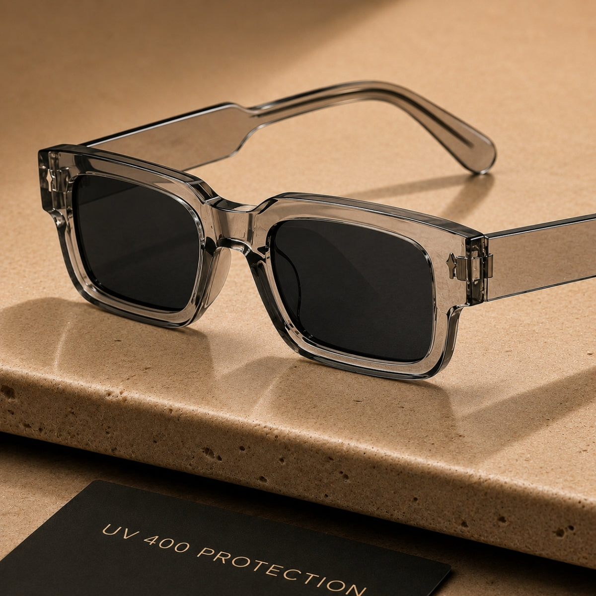 Auron Sonnenbrille - Transparent Schwarz