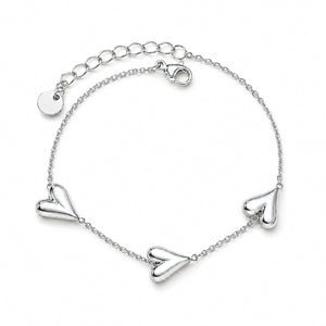 Alva Herz Armband - Silber