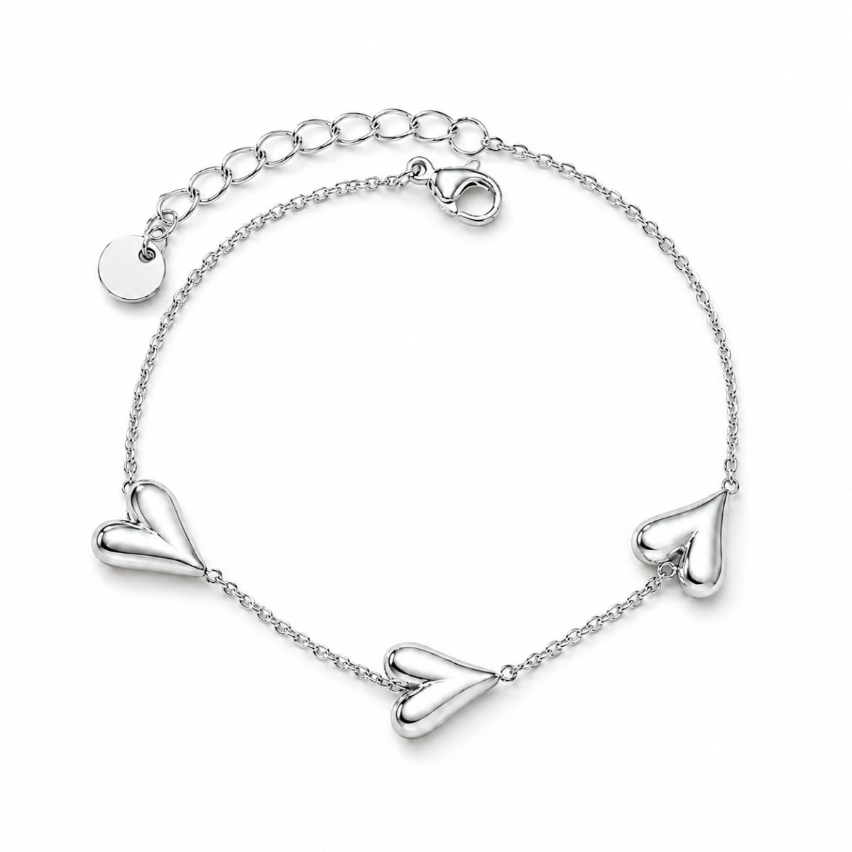 Alva Herz Armband - Silber