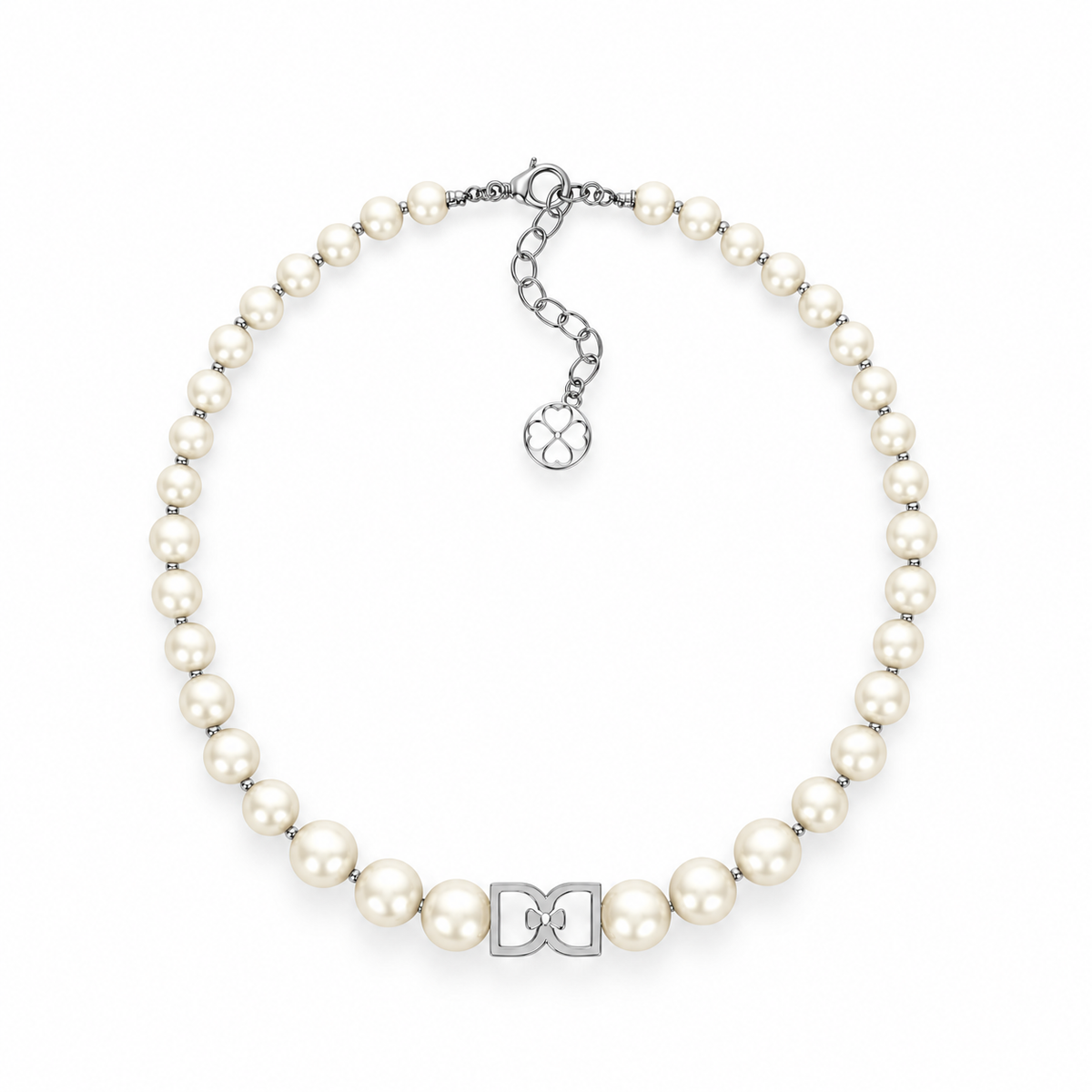 DD Perlen Choker - Silber