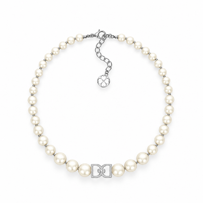 DD Perlen Choker - Silber