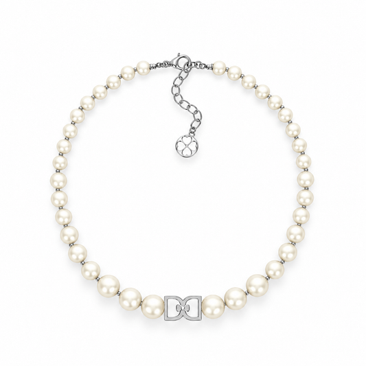DD Perlen Choker - Silber