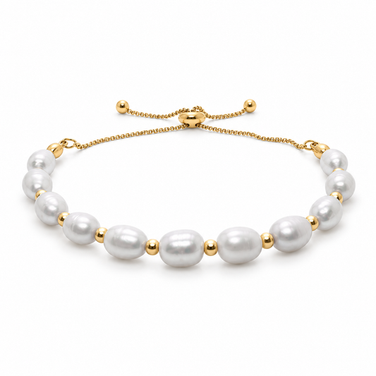 Zoey Perlenarmband - Gold