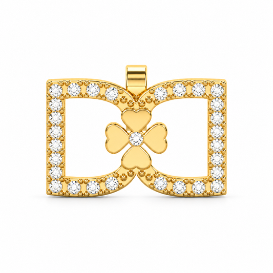 DD Ohrringe Diamanten - Gold