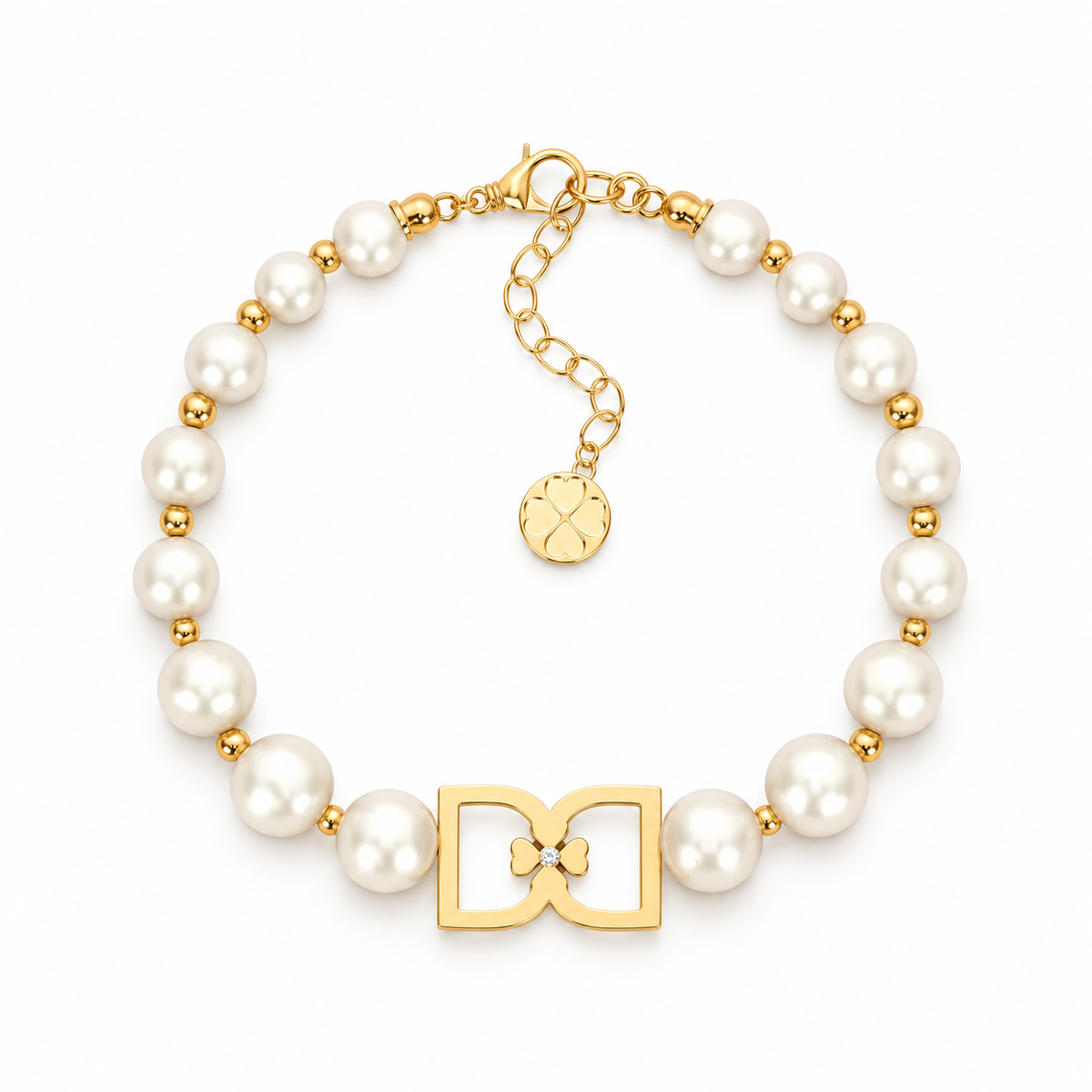 DD Perlenarmband - Gold