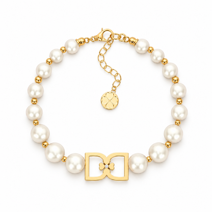 DD Perlenarmband - Gold