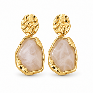 Marielle Ohrringe - Gold/Beige