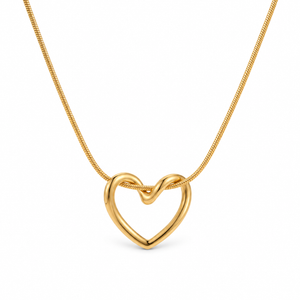 Soline Herz-Halskette - Gold
