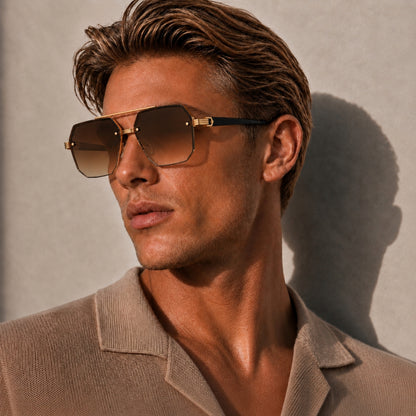 Avero Sonnenbrille - Schwarz Gold Braun