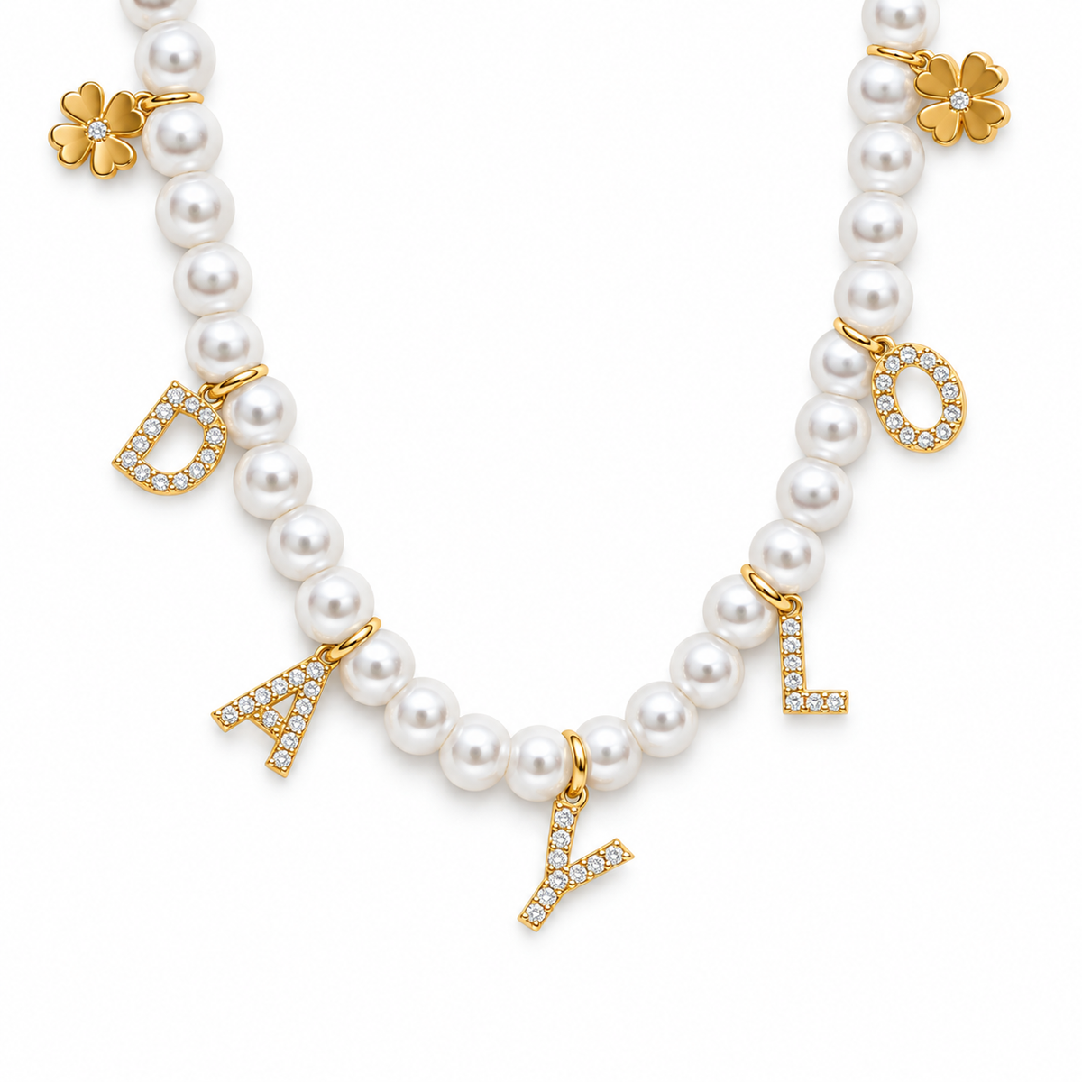 Perlenkette - Gold