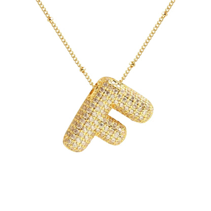 Stevige Letterketting - Goud