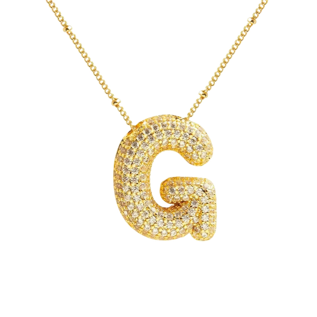 Stevige Letterketting - Goud