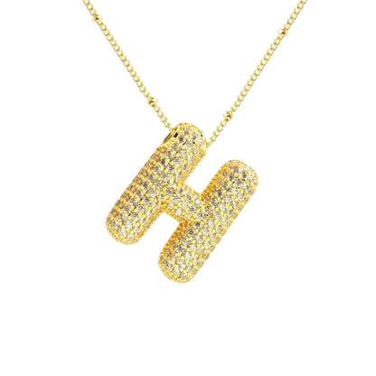 Stevige Letterketting - Goud