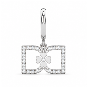 DD Creolen Diamant - Silber