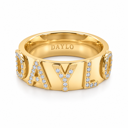 Signatur Diamantring - Gold