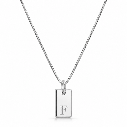 Flache Halskette - Silber
