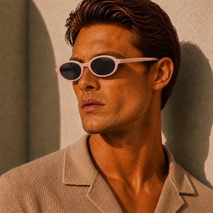 Adrien Solbrille - Lyserød Grå