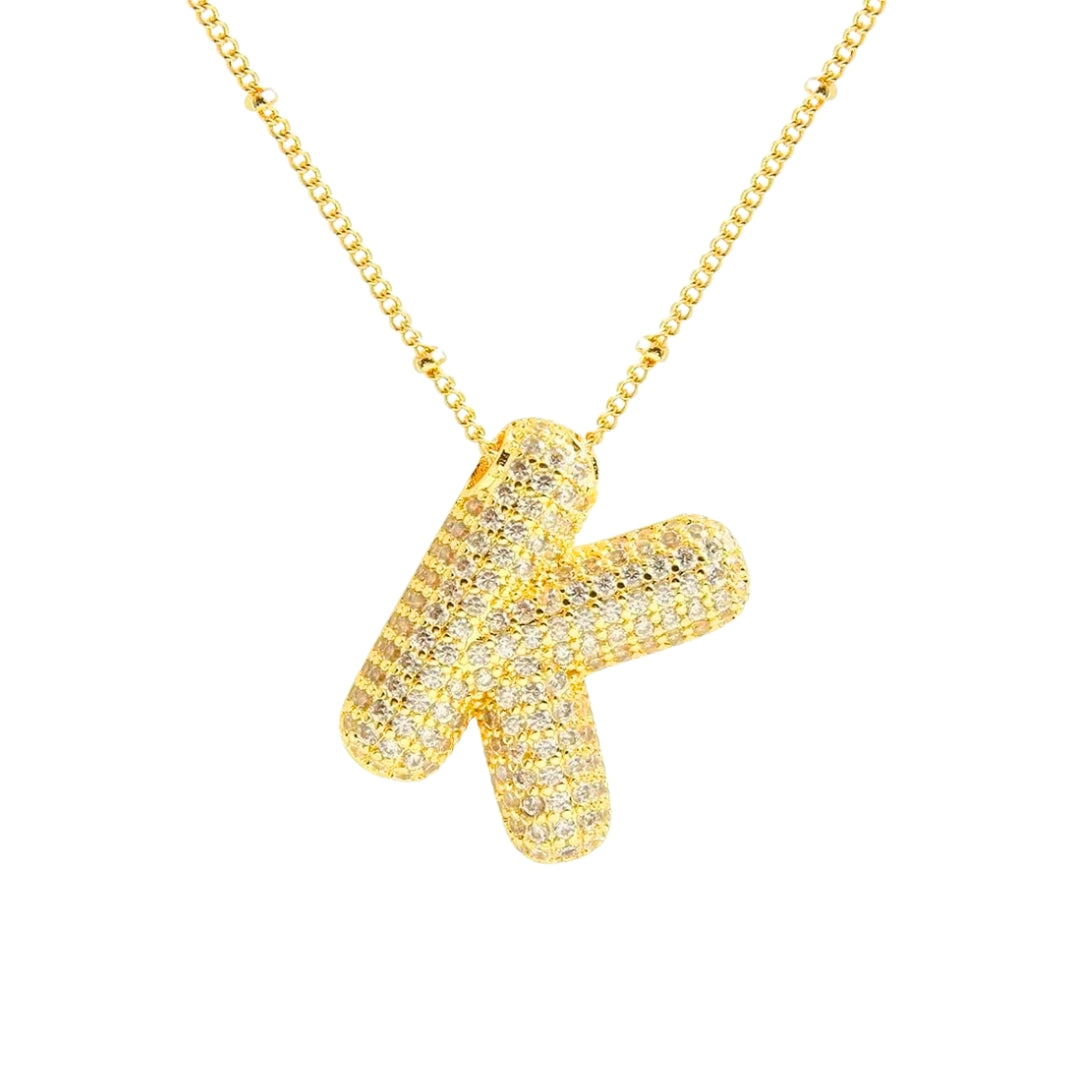 Stevige Letterketting - Goud