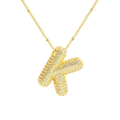 Stevige Letterketting - Goud