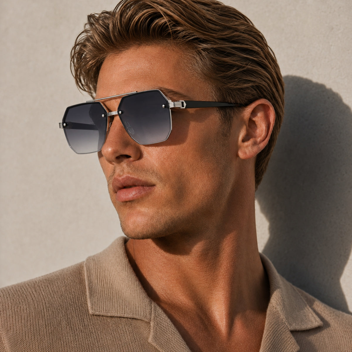 Avero Sonnenbrille - Schwarz Silber Grau
