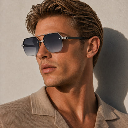 Avero Sonnenbrille - Schwarz Silber Grau