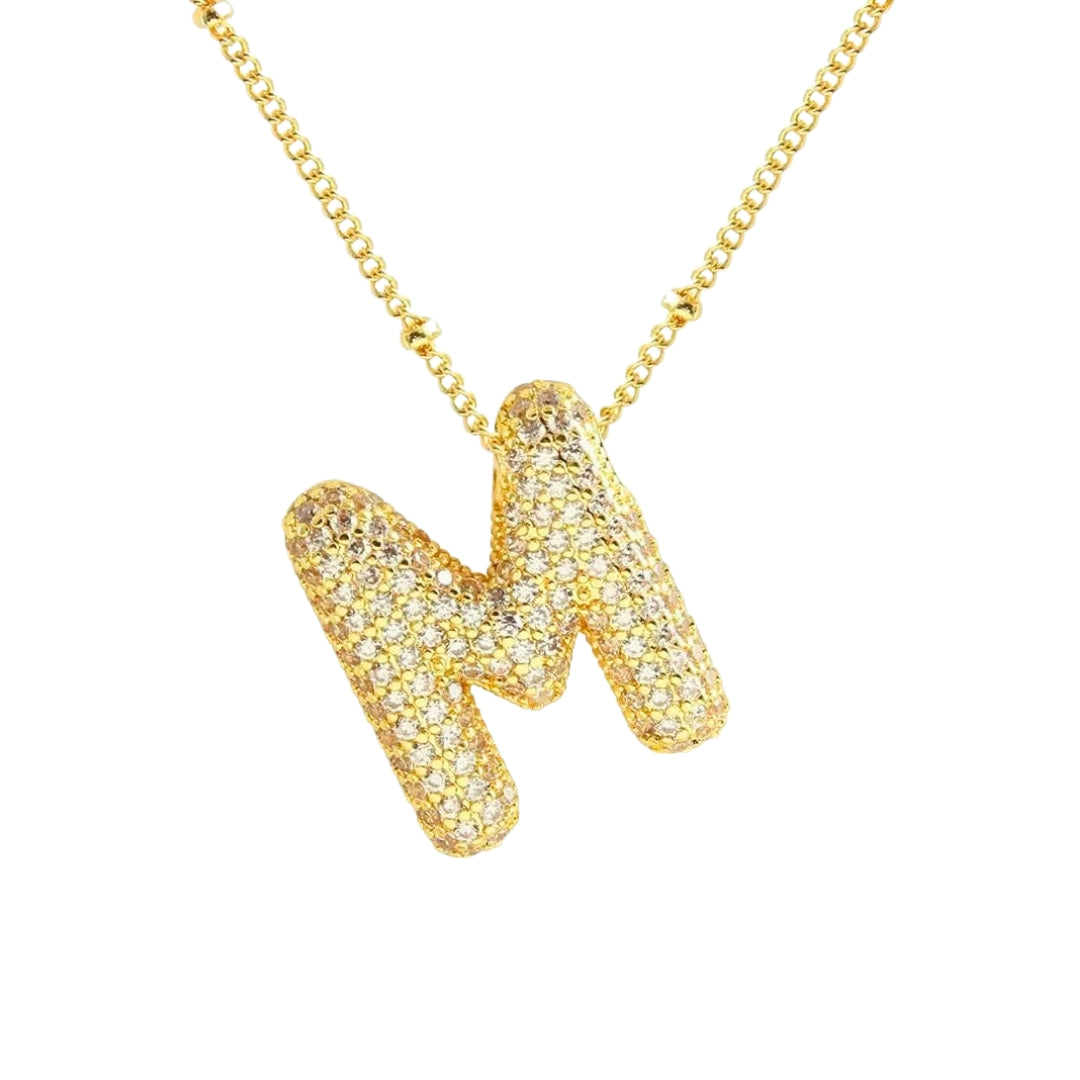 Stevige Letterketting - Goud