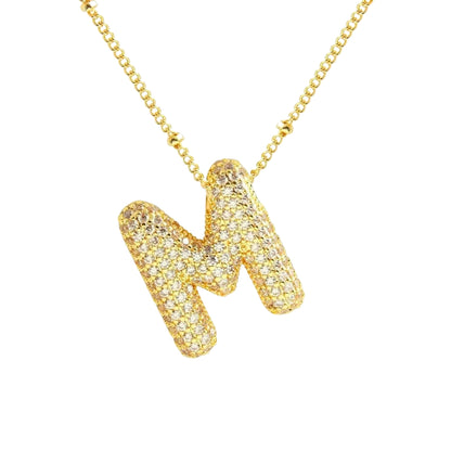 Stevige Letterketting - Goud