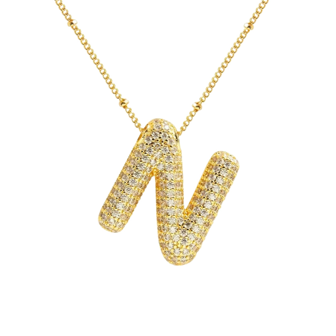 Stevige Letterketting - Goud
