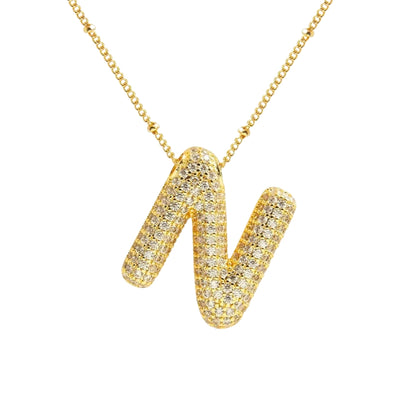 Stevige Letterketting - Goud