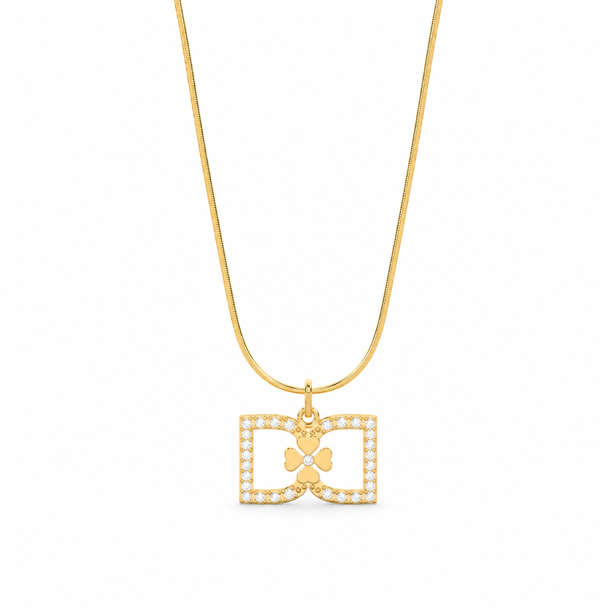 DD Halskette Diamanten - Gold