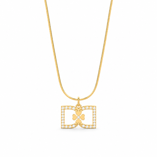 DD Halskette Diamanten - Gold