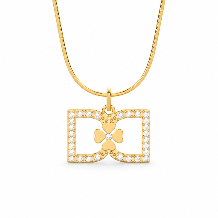 DD Halskette Diamanten - Gold