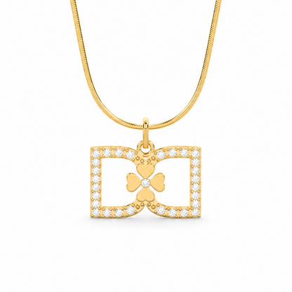 DD Halskette Diamanten - Gold