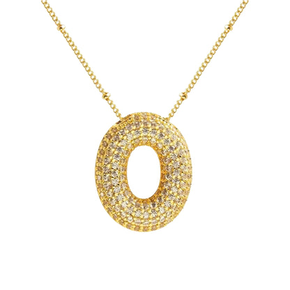 Stevige Letterketting - Goud